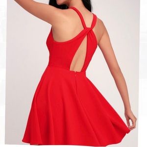 Lulu’s Twist back Skater Dress